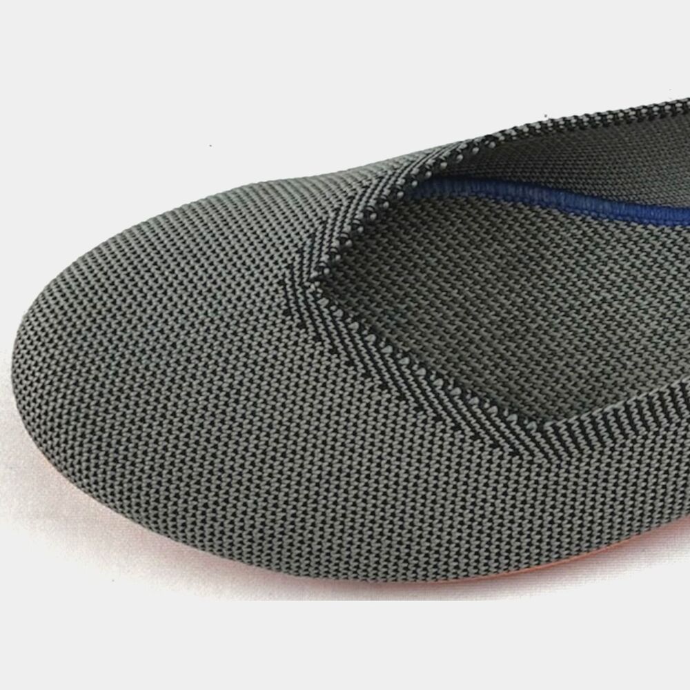 ~ Rothy's Herringbone 10.5 The Flat Washable Gray Navy Round Toe Ballet Flats - Picture 6 of 9